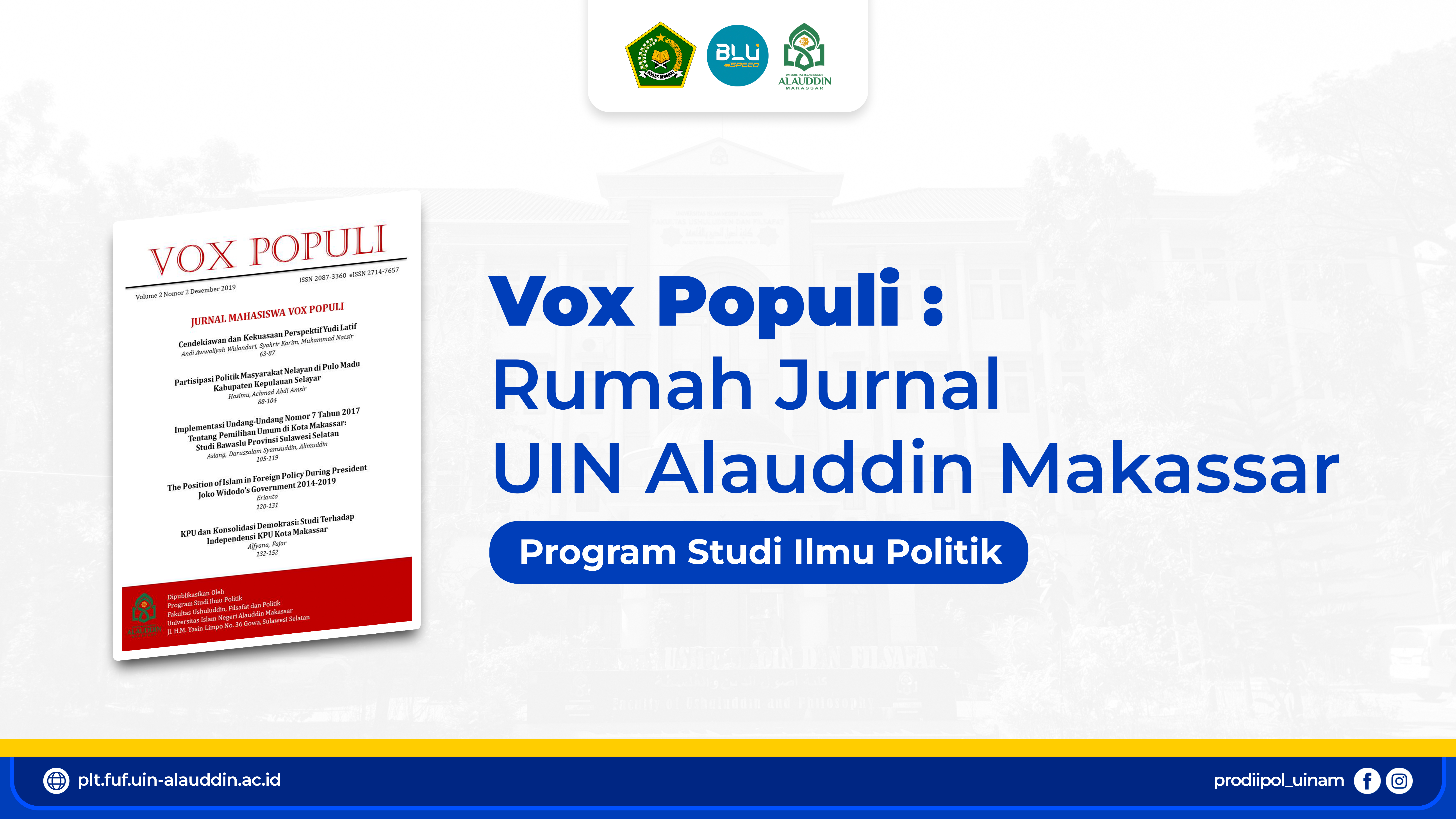 Vox Populi: Rumah Jurnal UIN Alauddin Makassar