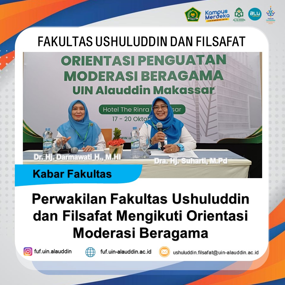 Perwakilan Fakultas Ushuluddin dan Filsafat Mengikuti Orientasi Moderasi Beragama