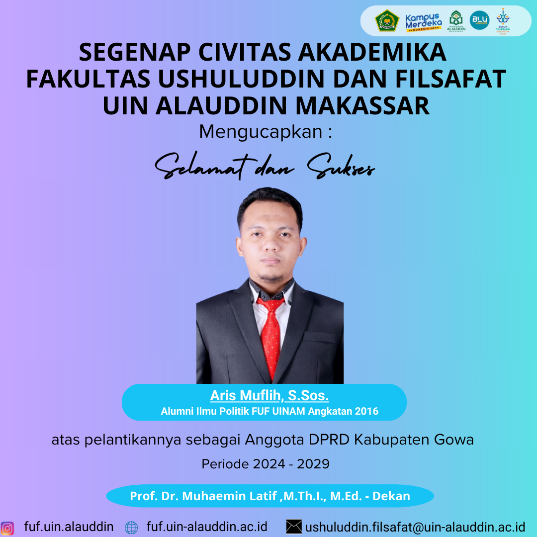 Selamat atas pelantikan Aris Muflih, S.Sos. sebagai Anggota DPRD Kabupaten Gowa Periode 2024 - 2029!