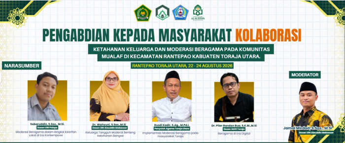 Prodi Sosiologi Agama FUF UIN Alauddin Makassar Laksanakan Pengabdian Masyarakat Kolaboratif di Toraja Utara