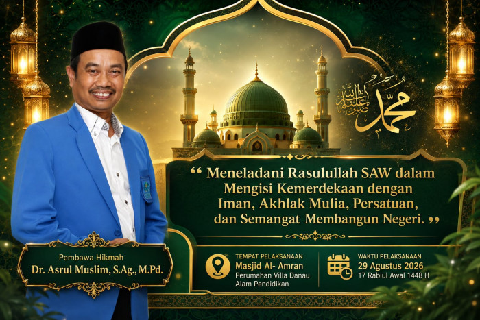 Ketua Prodi Sosiologi Agama Isi Hikmah Maulid Nabi di Masjid Al-Amran